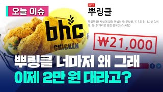 이제 뿌링클도 2만원대…bhc, 치킨값 12.4% 올린다 [오늘 이슈] / KBS