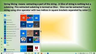 CS11 Chapter 06 Strings in Python Video 03 String Slicing
