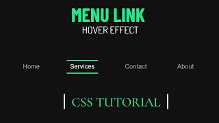 Underline And Overline Menu Hover Effect _ CSS Tutorial