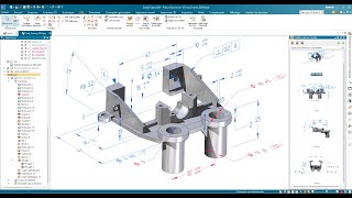 PMI - Annotation 3D | Vue Modèle | Plan 2D automatique | STEP AP242 | Solid Edge |