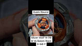 Beyblade X - Silver Wolf 9-70 B Vs Golem Rock 3-60 F! #beybladexbattle #beybladex #beyblade