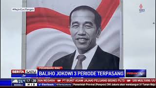 Baliho Jokowi 3 Periode Tersebar di Pekanbaru