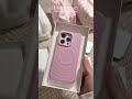 unboxing casetify開箱vlog ⁺ʚ⦁⩊⦁ɞ⁺ 粉粉嫩嫩太可愛了🫶🏼最喜歡那個小吊飾！ unboxing casetify pink cleangirl