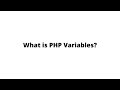 PHP Variables - Echo, Print statement - PHP Tutorial for Beginner