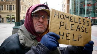 David lost his job because of the economy and is now homeless in Minneapolis