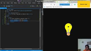 The Bulb program | HTML and Javascript program | Website Coder