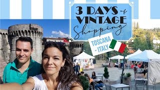 3 days of VINTAGE SHOPPING in ITALY - Huge vintage stores and flea markets in Tuscany