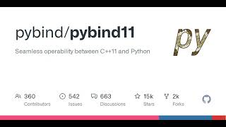 GitHub - pybind/pybind11: Seamless operability between C++11 and Python