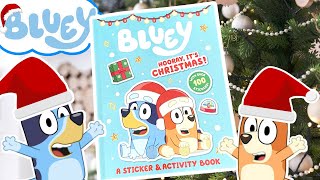 🎄 Bluey Hooray It's Christmas Sticker and Activity Book | Bluey DIY and Crafts! Veranda Santa 🎄