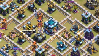 クラクラ　TH12→TH13 格上全壊　ライドラ　coc electro dragon