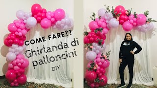 Ghirlanda di palloncini semplice. DIY