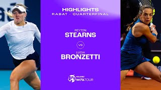 Peyton Stearns vs. Lucia Bronzetti | 2024 Rabat Quarterfinal | WTA Match Highlights