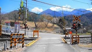 JR 身延線【№298】市ノ瀬踏切・通過・走行映像（甲斐常葉駅⇔市ノ瀬駅）山梨県南巨摩郡身延町市之瀬