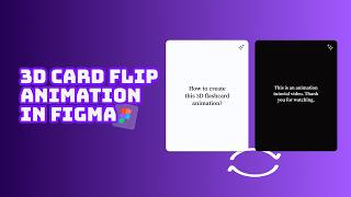 Create 3D Card Flip Animation in Figma | Figma Tutorial For Beginners