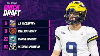 2024 NFL Mock Draft: Vikings TRADE with Chargers for J.J. McCarthy | CBS Sports