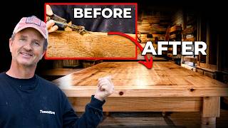 Turning 200-Year-Old Salvaged Wood to Rustic Farm Table | Woodworking