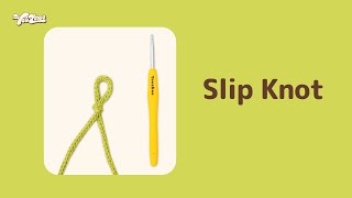 How to tie a slip knot - Super Easy Way