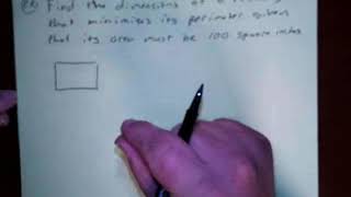 Calc - Optimization Maximizing Area Minimizing Perimeter