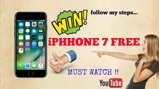 How to GET An iPHONE 7 & 7 Plus For FREE . 🔴 Don't Miss This Chance