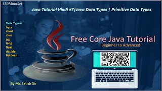 Java Tutorial Hindi #7 | Java Data Types | Primitive Data Types Explained