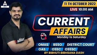 11th October Current Affairs 2022 | Odisha Current Affairs 2022 | Current Affairs By Bibhuti Sir