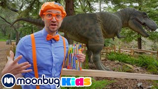 Blippi Explores A Dinosaur Park! @Blippi - Educational Videos for Kids  | Explore With Me