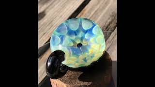 borosilicate glass geometric solid fumed dots boroccus