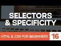 HTML & CSS for Beginners Part 16: CSS selectors and Specificity