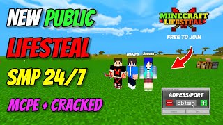 NEW PUBLIC LIFESTEAL SMP SERVER FOR JAVA + PE 24/7 ONLINE FREE TO JOIN ( EMARALD SMP ) #SMPVIDEO