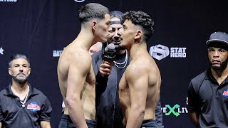ANESONGIB & TAYLER HOLDER EXCHANGE HEATED WORDS - GET IN EACH OTHERS FACES AT WEIGH IN - FULL VIDEO