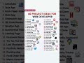 🤩 From Zero to Hero: 40 Web Dev Projects You Can Build Today ☑️ #webdevelopment #project #fullstack