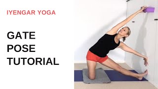 Gate pose tutorial | Parighasana - Iyengar Yoga