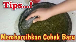 Cara Membersihkan Cobek Baru