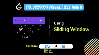 Subarray Product Less Than K - Leetcode 713