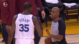 Kevin Durant Gets Technical Foul | Cavs vs Warriors