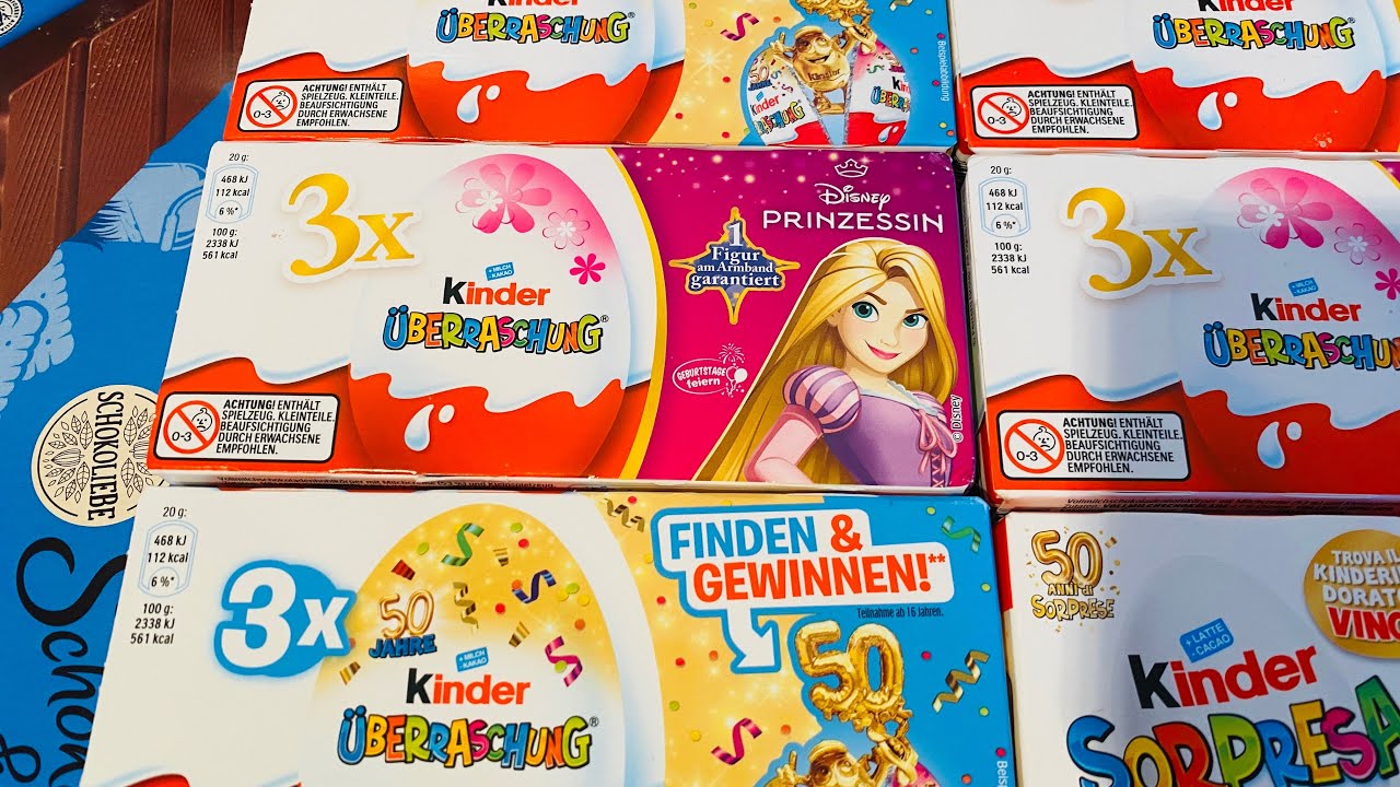 Kinder Surprise Maxi Asmr Unboxing Youtube