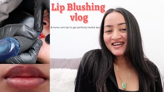 Getting Lip Blush Tattoo - Full Process & Healed Results