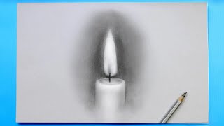 Candle Drawing | How to Draw a Candle 🕯