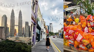 vlog. 쿠알라룸푸르 여행기 1. 바틱에어/잘란알로야시장/파빌리온/마지드자멕/센트럴마켓/수리아몰.. 등등과 먹기🤤