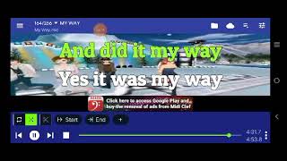 My Way - Frank Sinatra (MIDI Clef Karaoke/Minus One)