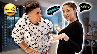 SPEAKING ONLY SPANISH TO MY HUSBAND FOR 24 HOURS!!! **HE DIDN'T UNDERSTAND ANYTH