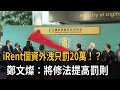 iRent個資外洩只能罰20萬　鄭文燦：將修法提高罰則－民視新聞