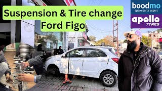 Ford Figo Suspension Change || Ford Figo Tire Change