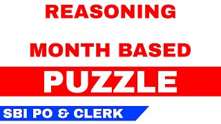 Month Based Reasoning Puzzle with four Parameter | SBI PO & SBI Clerk  2020