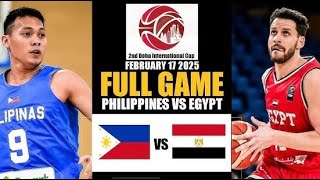 GILAS PILIPINAS VS EGYPT | FIBA 2025