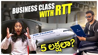 Air France Business Class review | First time in Telugu | Paris CDG airport | Ravi Telugu Traveller
