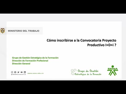 ¿Cómo Inscribirse A La Convocatoria De Proyecto Productivo Bajo Enfoque ...