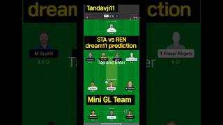 STA vs REN Dream11, STA vs REN Dream11 Prediction, Melbourne Stars vs Melbourne Renegades BBL Team