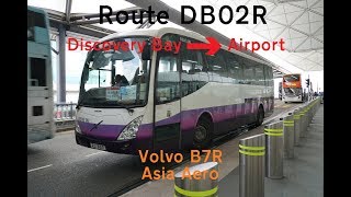 Len Lemon HK - Route Visual | 🚏 DB02R • D Bay ➡ Airport | 🚌 Volvo B7R / Asia Aero