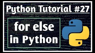 For Else in Python #27 || Python Tutorials for Absolute Beginners || || Jeevan Upreti ||